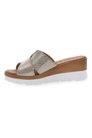 Beige Keilpantoffeln PLOCADI 11072411