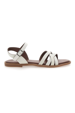 Pittarello Sun DS02 Geflochtene Sandalen aus echtem Leder mit Knöchelriemen