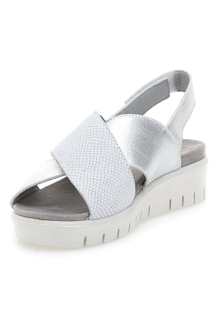 Sandali Argento In Pelle Made in Italy Imac 7582403035501