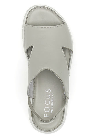 Sandali Grigio con Elastico E Tomaia in Pelle Incrociata PITTARELLO FOCUS 3324926