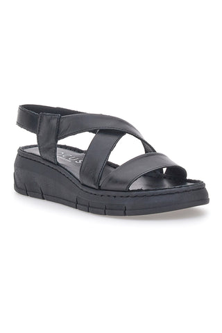 Schwarze Sandalen mit elastischer Rückseite und Plateau PITTARELLO FOCUS 3316124