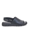 Schwarze Sandalen mit elastischer Rückseite aus echtem Leder PITTARELLO FOCUS 3316134