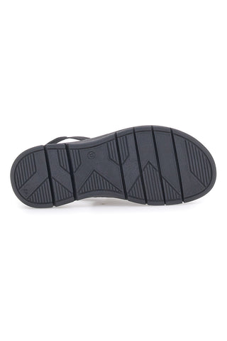 Schwarze Sandalen mit elastischer Rückseite aus echtem Leder PITTARELLO FOCUS 3316134