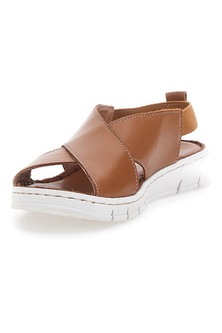 Sandali Marroni con Elastico Posteriore e Tomaia in Pelle PITTARELLO FOCUS 3324229