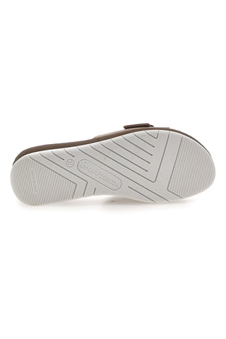 Bronzefarbene Hausschuhe mit Schnalle und Komfortsohle Linea Comoda 7185