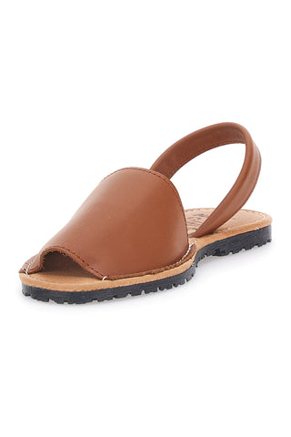 Minorchine Marroni Open Toe in Materie Sintetiche Fly Nature MN101