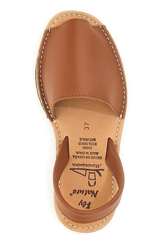 Minorchine Marroni Open Toe in Materie Sintetiche Fly Nature MN101