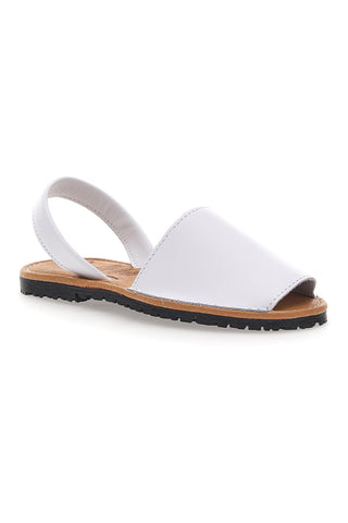 Sandali bianco Open Toe in Materie Sintetiche Fly Nature MN101