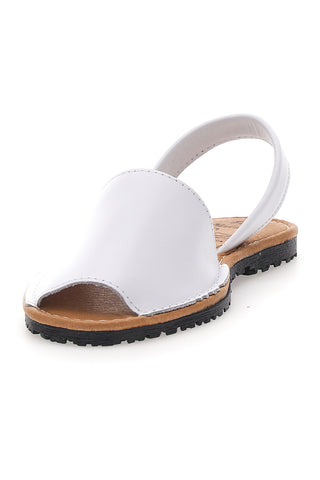 Sandali bianco Open Toe in Materie Sintetiche Fly Nature MN101