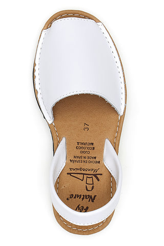 Sandali bianco Open Toe in Materie Sintetiche Fly Nature MN101