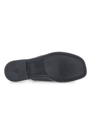 Schwarze Sandalen mit elastischer Rückseite aus echtem Leder Pittarello Focus 19515