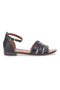 Schwarze niedrige Sandalen mit Nieten Pittarello Look 225485