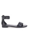 Pittarello Look 225495 Schwarze niedrige Sandalen mit Knöchelriemen