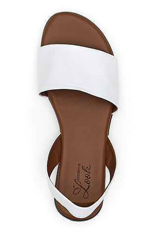 Sandali Bassi Bianchi in Vera Pelle Pittarello Look 225265