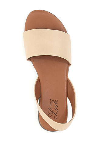 Sandali Bassi Beige in Vera Pelle Pittarello Look 225265