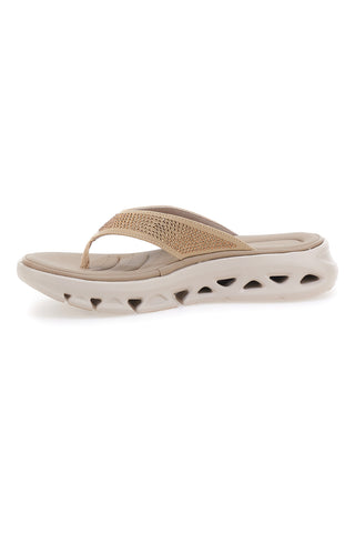 Beige gepolsterte Flip-Flops Plocadi G80635