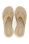 Beige gepolsterte Flip-Flops Plocadi G80635