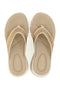Beige gepolsterte Flip-Flops Plocadi G80635