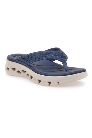 Plocadi G80635 Gepolsterte blaue Flip-Flops