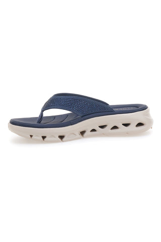 Plocadi G80635 Gepolsterte blaue Flip-Flops