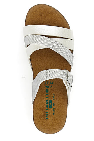 Ciabatte Bianche Con Sottopiede in pelle Pittarello Eco 293A410