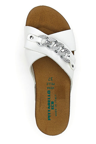 Weiße Hausschuhe Made in Italy Pittarello Eco 293A121SR