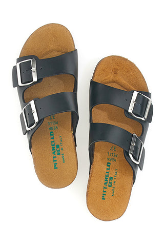 Ciabatte Nere Con Doppia Fascia Pittarello Eco 293A350S