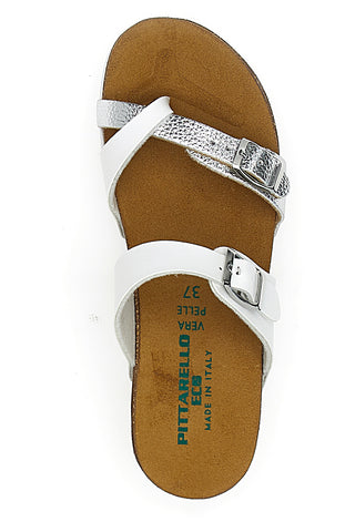 Weiße Hausschuhe Made in Italy Pittarello Eco 293A312