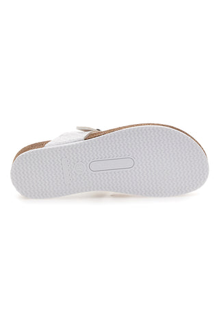 Weiße Flip-Flops mit Schnalle und anatomischem Fußbett Pittarello Eco 293A2177SR