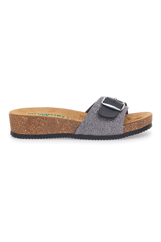 Ciabatte nere con fibbia regolabile PITTARELLO ECO 293A21030SR