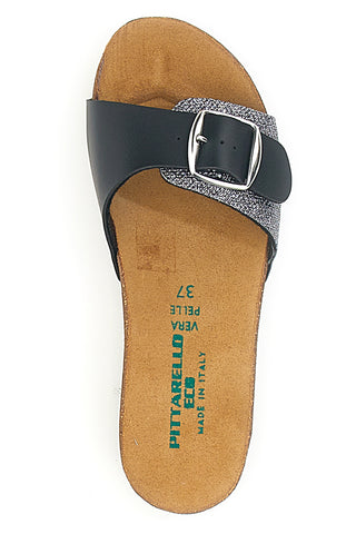 Schwarze Hausschuhe mit verstellbarer Schnalle PITTARELLO ECO 293A21030SR