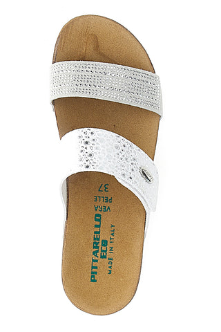 Weiße Hausschuhe mit Komfortsohle PITTARELLO ECO 293A480SR