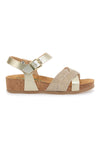 Sandali oro con glitter e cinturino PITTARELLO ECO 293940SR