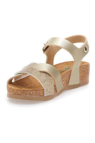 Sandali oro con glitter e cinturino PITTARELLO ECO 293940SR
