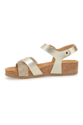 Sandali oro con glitter e cinturino PITTARELLO ECO 293940SR