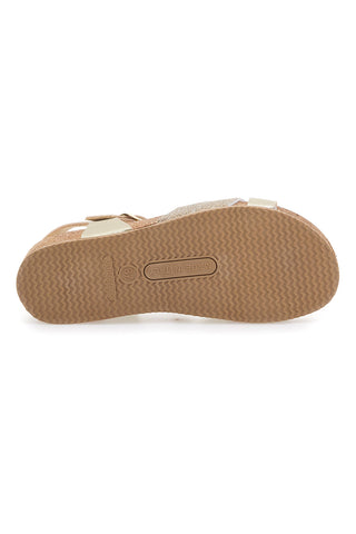 Sandali oro con glitter e cinturino PITTARELLO ECO 293940SR