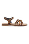 Bronzene Sandalen mit Leopardenmuster Le Havre Paris 5451