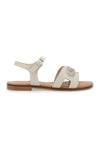 Le Havre Paris Elfenbeinweiße Damensandalen 5428