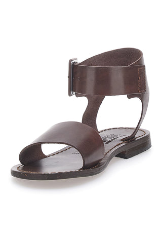 Braune Sandalen aus echtem Leder handgefertigt Made in Italy Pittarello Sun 1734