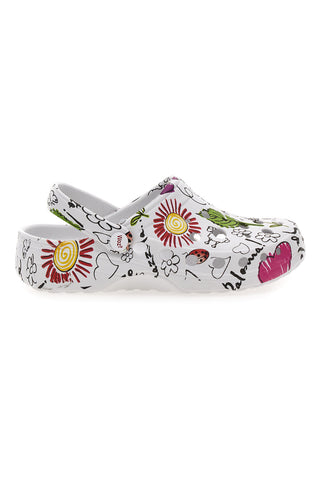 Ciabatte clog da donna multicolor con stampa floreale Woz 6