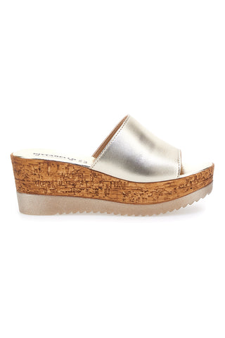 Ciabatte Oro con Fascia in Pelle Made in Italy PITTARELLO 233170428