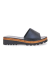 Schwarze Plateau-Slipper in Kork-Optik, Made in Italy PITTARELLO 244870811