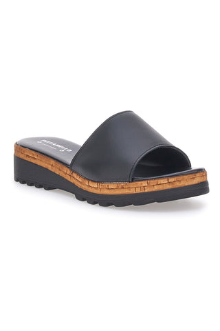 Ciabatte Nere con Platform Effetto Sughero Made in Italy PITTARELLO 244870811