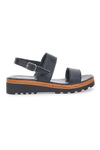Schwarze Sandalen mit Doppelband Made in Italy PITTARELLO 299470811