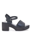 PITT.LOVE 318571082 Schwarze Sandalen aus echtem Leder