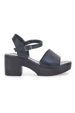 Sandali in vera pelle neri PITT.LOVE 318571082