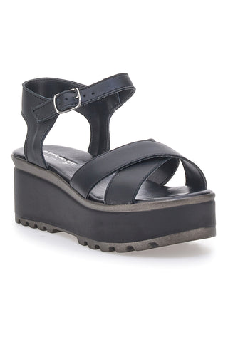 Sandali Neri in Vera Pelle con Platform PITTARELLO LOVE 3270101