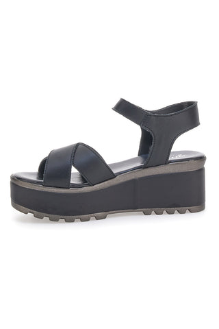 Sandali Neri in Vera Pelle con Platform PITTARELLO LOVE 3270101