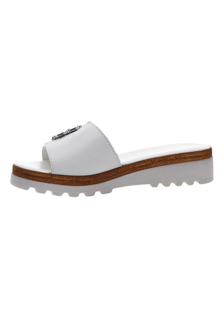 Ciabatte Bianche con Fibbia Decorativa Made in Italy PITTARELLO 356670811