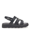 Sandali Neri In Pelle 100% Eco Friendly Pittarello Rock 5835